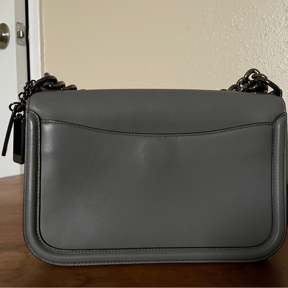 Coach Glovetanned Swagger Crossbody Bag - Grey - Picture 6 of 7